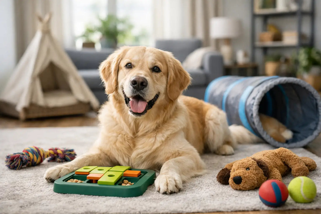 How to Keep Dog Busy Indoors All Day